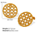 Golden Chain Stud Earrings