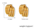 Golden Layers Hoop Earrings