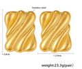 Golden Waves Statement Earrings
