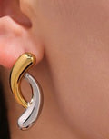 Two tone earrings