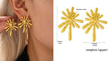 Golden Sunburst Earrings