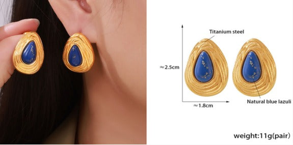 Royal Lapis Luxe Earrings