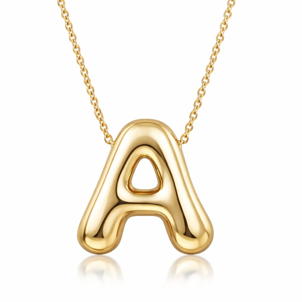 Initial Bubble Necklace