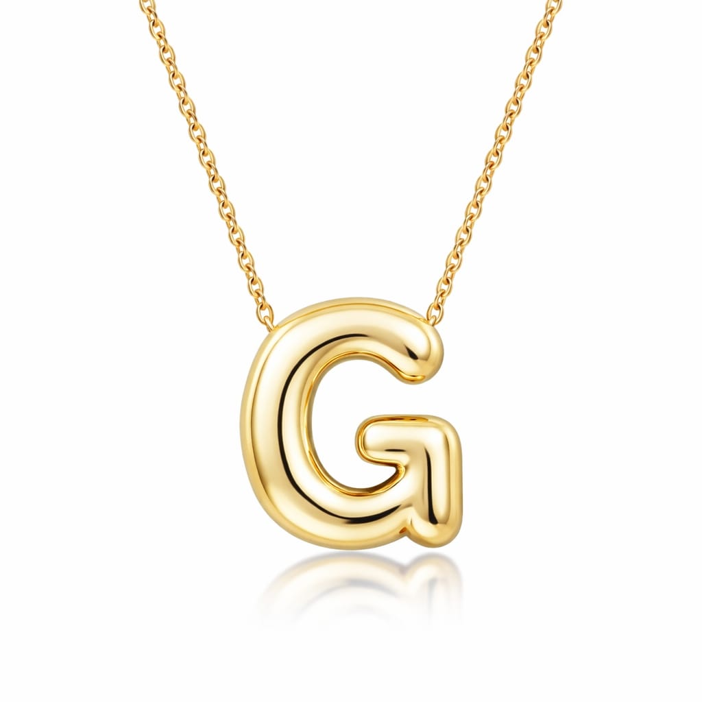 Initial Bubble Necklace