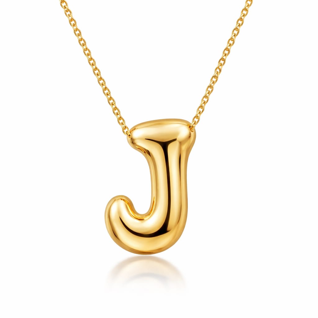 Initial Bubble Necklace