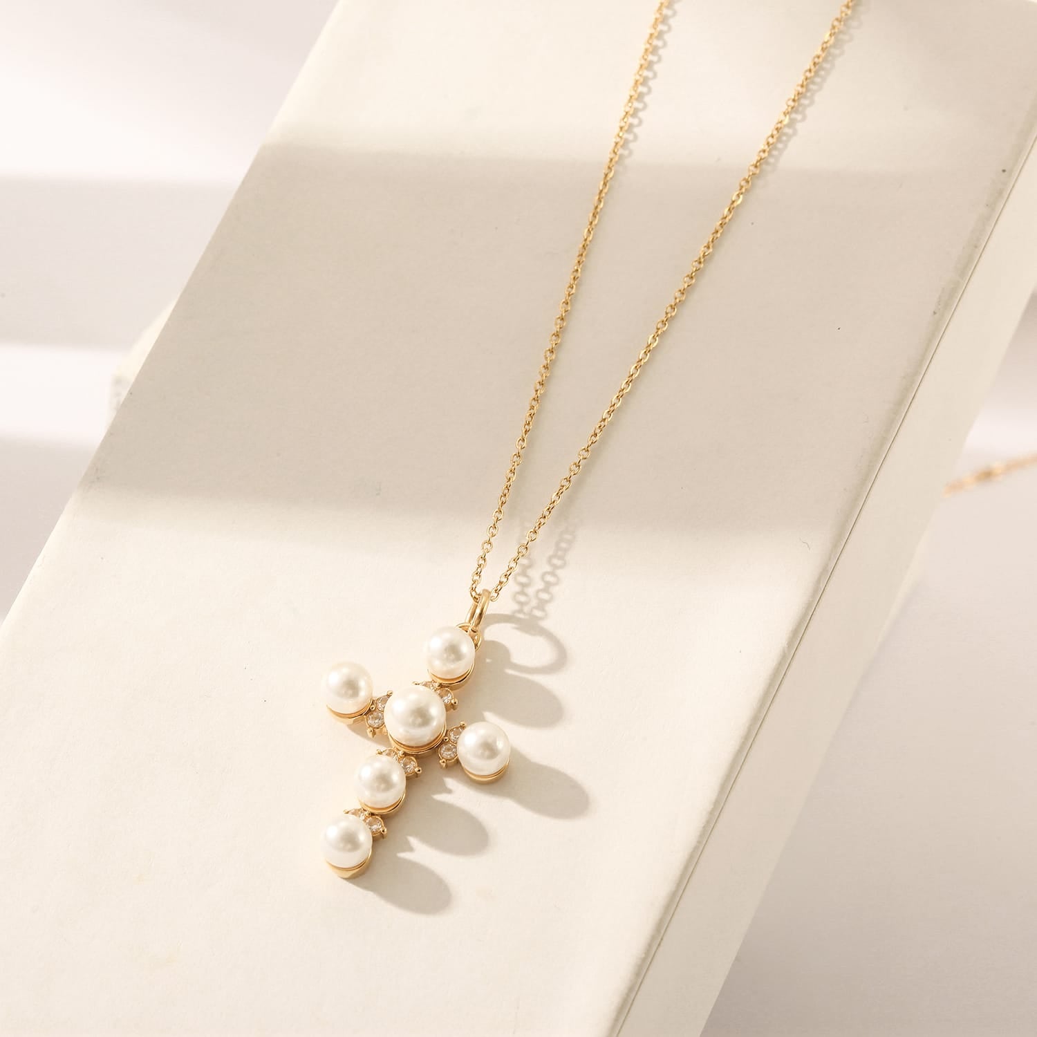 Pure Faith Pearl Cross